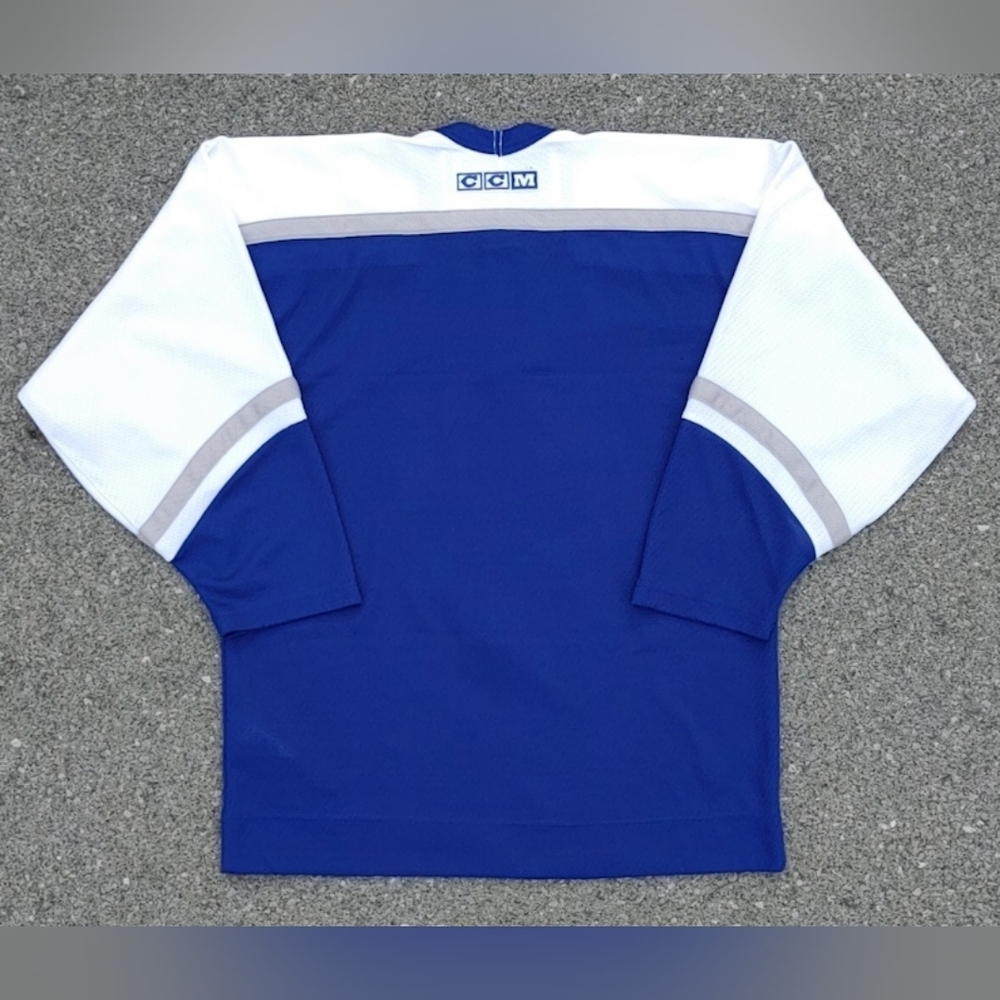 Vtg Y2K NHL Toronto Maple Leafs CCM Kids Youth Mesh V-Neck Jersey Size XL - Picture 2 of 6